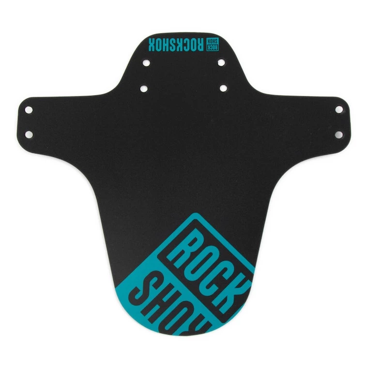 RockShox MTB Fender Black Short Zip Tie With Teal Print 2022 | Mudguards