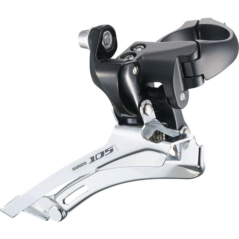 Shimano 105 FD-5700 Front Derailleur - 2x10-Speed, 34.9mm Clamp, Black 2017 | Clamp On - Image 2