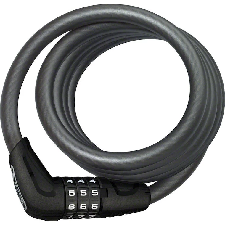 Abus Star 4508 Combination Coiled Cable Lock 150cm X 8mm Black Combo Security | Cable Locks - Image 2