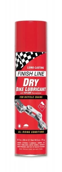 Finish Line Dry Lube Bike Lubricant W/Teflon 8oz Aerosol | Chain Lubricants