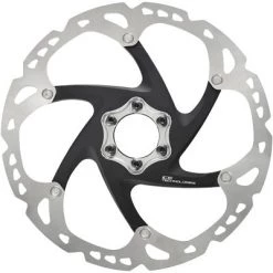 2 Pack Shimano Deore XT SM-RT86-L Disc Brake Rotors, 203mm, 6-Bolt, Silver/Black 2017