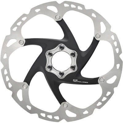 Shimano Deore XT SM-RT86-L Disc Brake Rotor - 203mm, 6-Bolt, Silver/Black 2017 | Brake Rotors