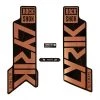 RockShox Fork Decal Kit Lyrik Ultimate 27/29 Matte Copper Foil For High Gloss Black (2021) 2022 | Frameskins