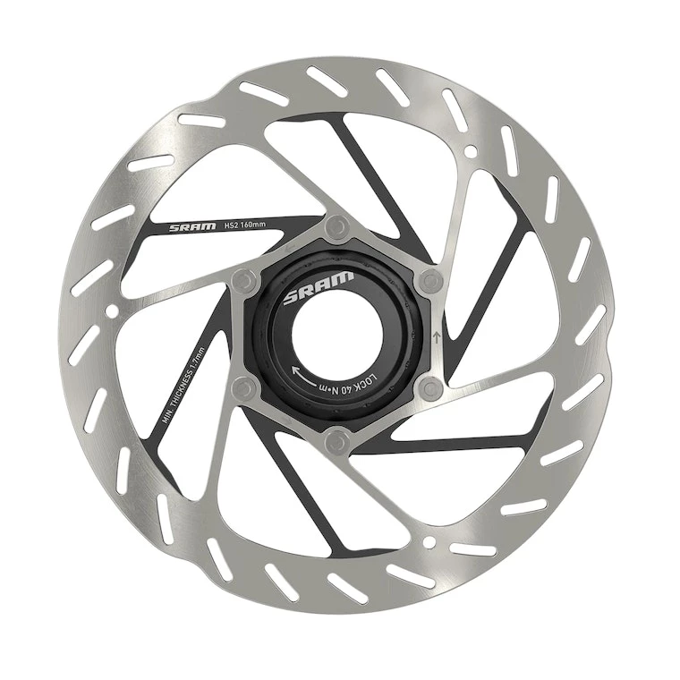 SRAM Rotor HS2 200mm 6-bolt (includes Steel Rotor Bolts) Rounded 2022 | Brake Rotors - Image 4