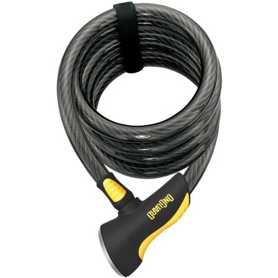 OnGuard Doberman 8027 Key 8027 15mm 6`/183cm | Heavy Duty Self Coiling Cable | Cable Locks