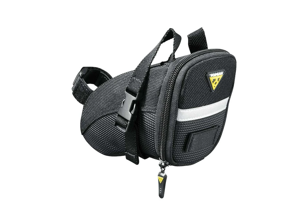 Topeak Aero Wedge Seat Bag - Strap-on Small, Black | Saddle Bags