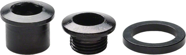 SRAM Chainring Bolt Kit 5x1 M8.5x7 / M8.5x5 Steel Black / 2mm Spacers Qty 5 2022 | Bolts