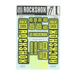 RockShox FORK DECAL KIT - 35mm DUAL CROWN NE01 YELLOW MY18 BOXXER/DOMAIN DUAL CROWN 2022 | Frameskins