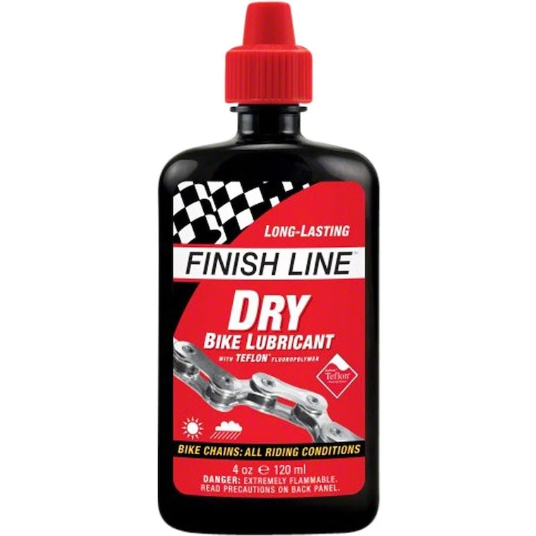Finish Line Dry Lube Bike Lubricant W/Teflon 4oz Sqz Btl | Chain Lubricants - Image 2