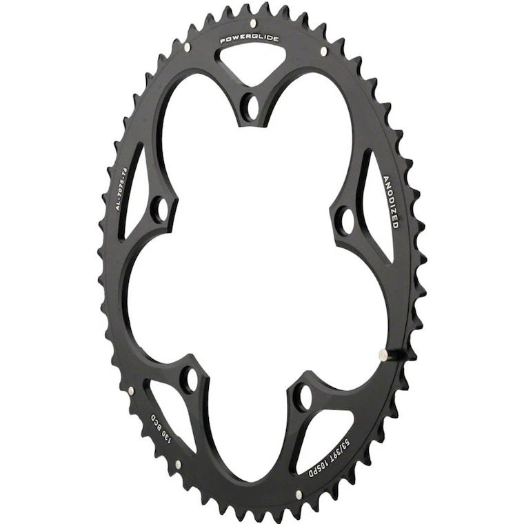 SRAM Chain Ring Road 53t 130 V4 Aluminum 4mm Black 2022 | Rings - Image 2
