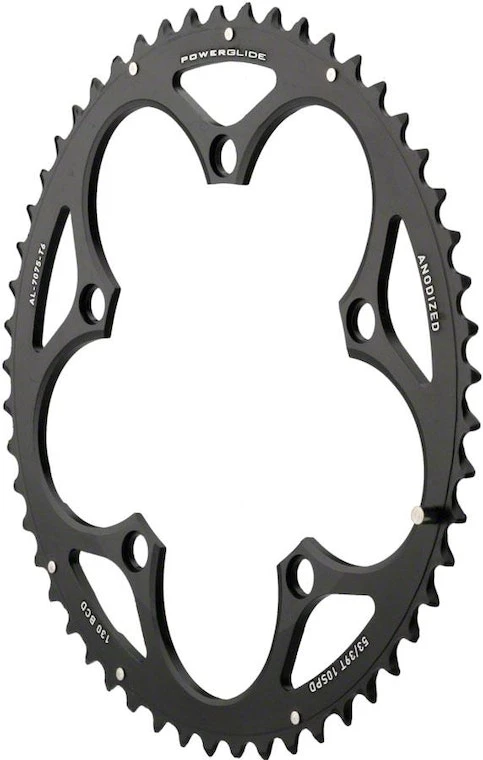 SRAM Chain Ring Road 53t 130 V4 Aluminum 4mm Black 2022 | Rings - Image 4