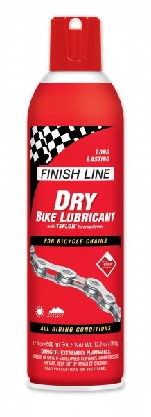 Finish Line Dry Lube Bike Lubricant W/Teflon 17oz Aerosol | Chain Lubricants
