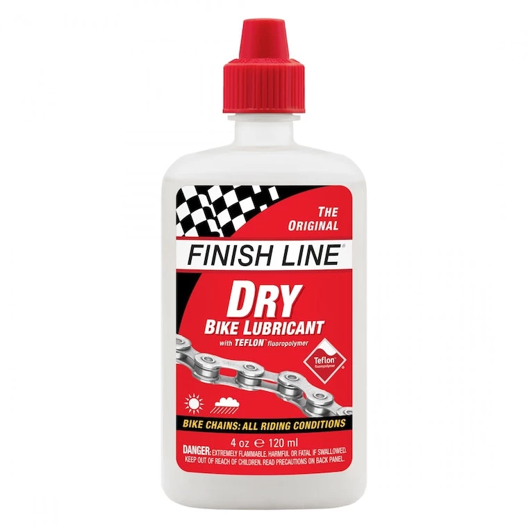 Finish Line Dry Lube Bike Lubricant W/Teflon 4oz Sqz Btl | Chain Lubricants - Image 3