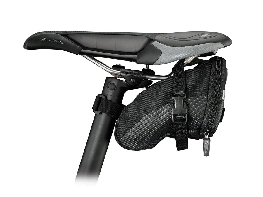 Topeak Aero Wedge Seat Bag - Strap-on Small, Black | Saddle Bags - Image 3