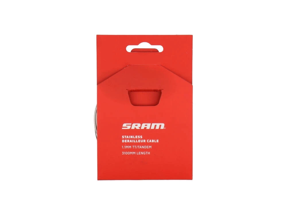 SRAM 1.1 Stainless Shift Cable 3100mm Single For TT & Tandem 2022 | Brake Cables