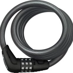 Abus Star 4508 Combination Coiled Cable Lock 150cm X 8mm Black Combo Security | Cable Locks