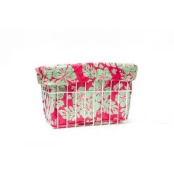 Cruiser Candy Coral/Green Hibiscus Basket Liner | Baskets