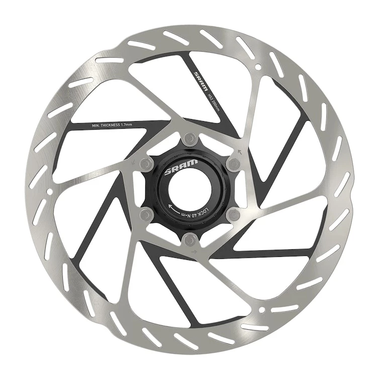 SRAM Rotor HS2 200mm 6-bolt (includes Steel Rotor Bolts) Rounded 2022 | Brake Rotors - Image 2