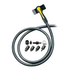 Topeak TwinHead Schrader/Presta Valve Adaptor W/ 38" Hose: Retrofits Most Pumps | Other