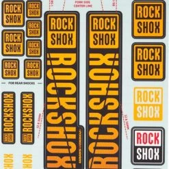 RockShox FORK DECAL KIT - 30/32mm NE02 ORANGE MY18 - SID/REBA/REVELATION(PRE 2018)/SEKTOR/RECON/XC32/30G/30S/XC30 2022 | Frameskins
