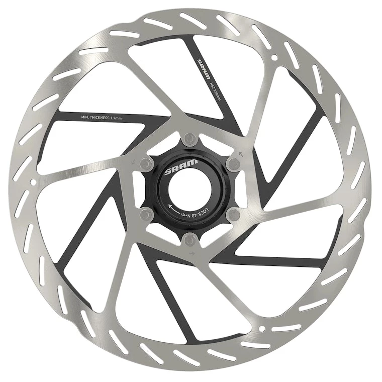 SRAM Rotor HS2 200mm 6-bolt (includes Steel Rotor Bolts) Rounded 2022 | Brake Rotors - Image 3
