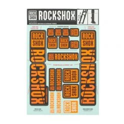 RockShox FORK DECAL KIT - 35mm DUAL CROWN NE02 ORANGE MY18 BOXXER/DOMAIN DUAL CROWN 2022 | Frameskins