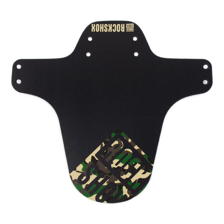 RockShox MTB Fender Black Short Zip Tie With Green Camouflage Print 2022 | Mudguards