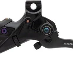 SRAM Disc Brake Lever Assembly Carbon Lever (Assembled, No Hose, Includes Barb & Olive) Gloss Black Rainbow Ano G2 Ult (A2) 2022 | Brake Levers