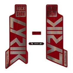 RockShox Fork Decal Kit Lyrik Ultimate 27/29 Gloss Polar Foil For Red (2021) 2022 | Frameskins