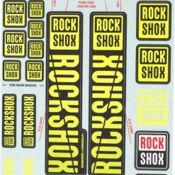 RockShox FORK DECAL KIT - 30/32mm NE01 YELLOW MY18 - SID/REBA/REVELATION(PRE 2018)/SEKTOR/RECON/XC32/30G/30S/XC30 2022 | Frameskins