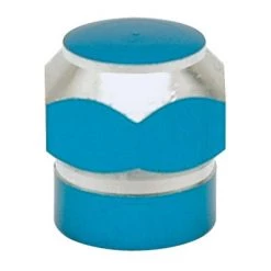 Trick Topz Hex 2 Tone Blue | Valve Caps & Adaptors