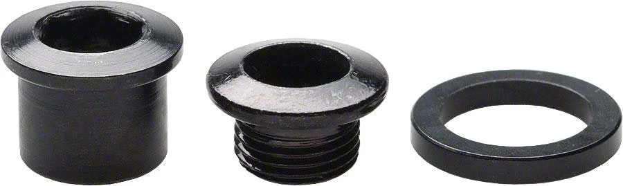 SRAM Chainring Bolt Kit 5x1 M8.5x7 / M8.5x5 Steel Black / 2mm Spacers Qty 5 2022 | Bolts - Image 3