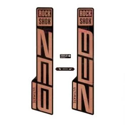 RockShox Fork Decal Kit Zeb Ultimate 27/29 Matte Copper Foil For High Gloss Black (2021) 2022 | Frameskins